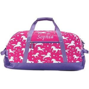 image:imageLillian Vernon Personalized Duffel Bag for Kids Roomy Pink amp Purple Butterfly Weekender With Front amp Side Compartment Customizable Girls Sports amp Travel Bags With Custom Name 11 x 12 x 23Unicorn Medium