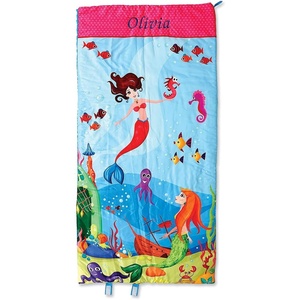 image:imageLillian Vernon Personalized Indoor Sleeping Bag  Kids Sleepover amp Napper Sleep Sack  Plush Cute amp Cozy Cotton Poly Blend  Girls Boys amp Toddler 30 x 60 SizeMermaid