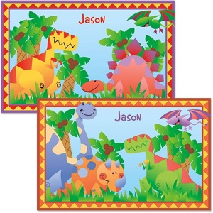image:imageLillian Vernon Personalized Kids Dinosaur PlacematLaminated Easy Clean Placemat 11X 17