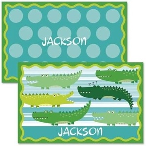 image:imageLillian Vernon Personalized Kids Planes Placemat  11 by 17 Inch Boys 2Sided Easy Clean Laminated Vinyl Place MatAlligator