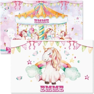 image:imageLillian Vernon Personalized Kids Planes Placemat  11 by 17 Inch Boys 2Sided Easy Clean Laminated Vinyl Place MatCarousel