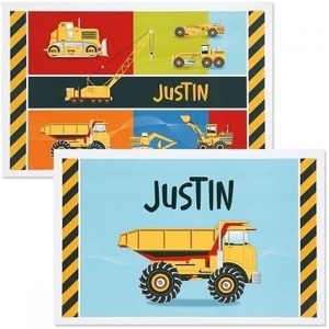 image:imageLillian Vernon Personalized Kids Planes Placemat  11 by 17 Inch Boys 2Sided Easy Clean Laminated Vinyl Place MatConstruction