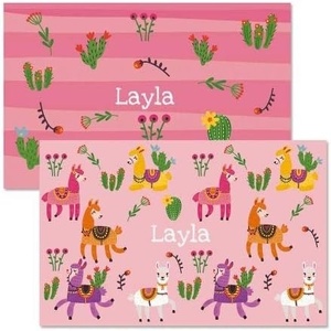 image:imageLillian Vernon Personalized Kids Planes Placemat  11 by 17 Inch Boys 2Sided Easy Clean Laminated Vinyl Place MatLlamas