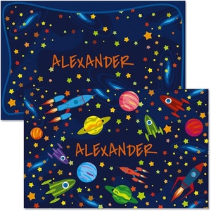 image:imageLillian Vernon Personalized Kids Planes Placemat  11 by 17 Inch Boys 2Sided Easy Clean Laminated Vinyl Place MatSpace