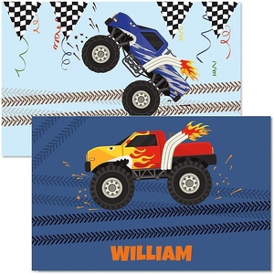 image:imageLillian Vernon Personalized Kids Planes Placemat  11 by 17 Inch Boys 2Sided Easy Clean Laminated Vinyl Place MatTruck