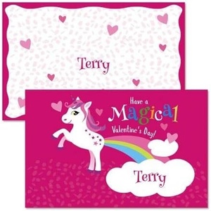 image:imageLillian Vernon Personalized Kids Planes Placemat  11 by 17 Inch Boys 2Sided Easy Clean Laminated Vinyl Place MatUnicorn