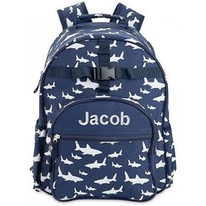 image:imageLillian Vernon Personalized Kids Shark Backpack 5 12 D x 11 12 W x 15 12