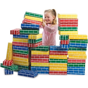 image:imageLillian Vernon Primary Building Bricks  Set of 24 Kids Cardboard Blocks  Each 9 x 4 x 2