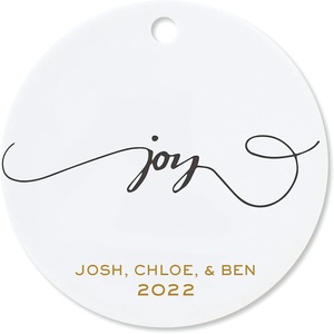 image:imageJoy Personalized Round Ornament by Lillian Vernon