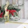 image:imageLillian Vernon Reindeer Personalized Christmas Brass Stocking Holder  Hand Cast 9 H Holiday Stocking HolderReindeer