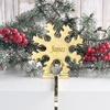 image:imageLillian Vernon Reindeer Personalized Christmas Brass Stocking Holder  Hand Cast 9 H Holiday Stocking HolderSnowflake