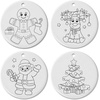 image:imageLillian Vernon Color Your Own Ornaments  Reindeer Christmas Activities Porcelain Crafts Holiday 225 Diameter GiftsGingerbread