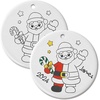 image:imageLillian Vernon Color Your Own Ornaments  Reindeer Christmas Activities Porcelain Crafts Holiday 225 Diameter GiftsSanta